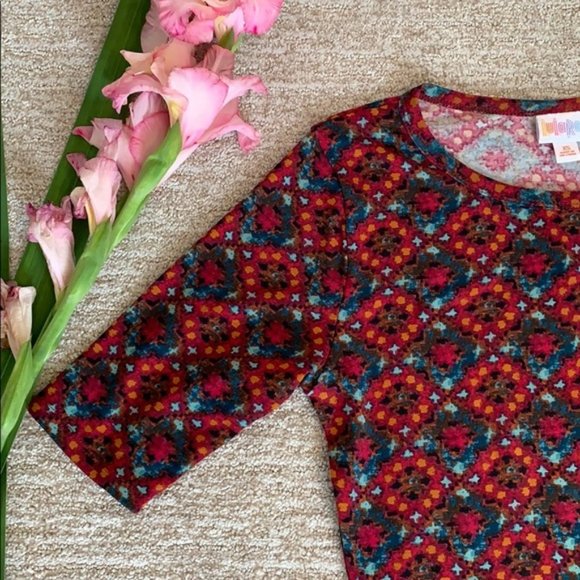 Cardigan Kimono LulaRoe Fille Rouge Simply Comfortable - Taille 2 (6-10 Ans) - Neuf Avec étiquette